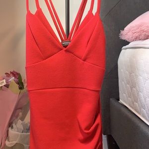 PRETTYLITTLETHING RED MINI DRESS
